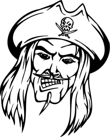 Pirate Mascot Coloring page