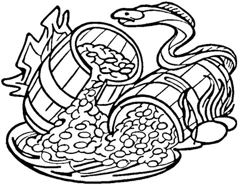 Pirate's Treasure Coloring page