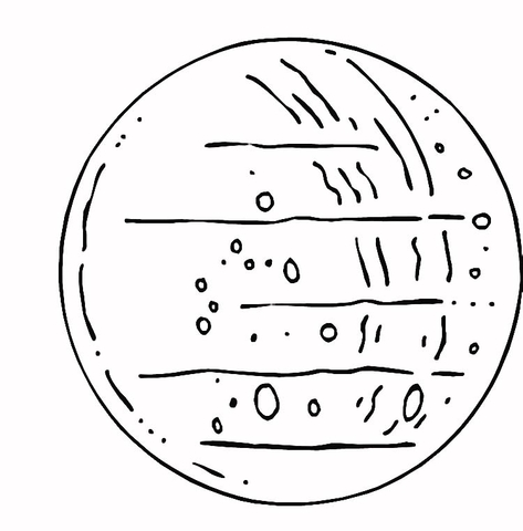 Planet Mercury  Coloring page