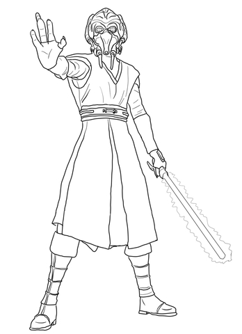 Plo Koon Coloring page