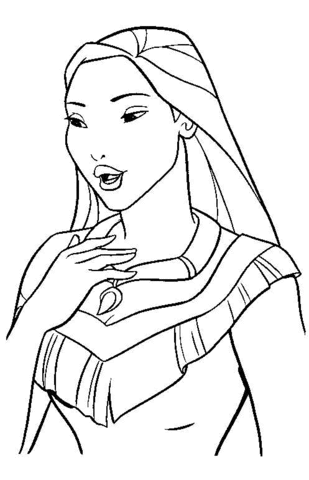 Pocahontas  Coloring page