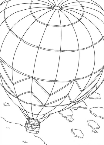 Lars Is Riding The Balloon  Coloring page