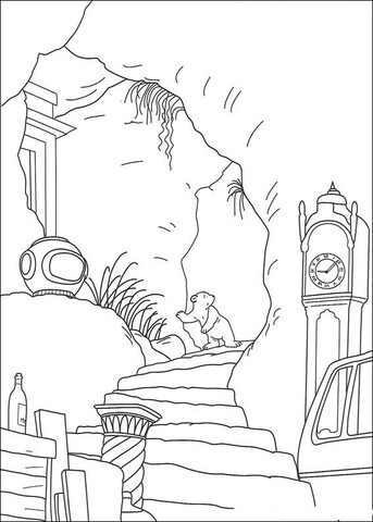 Little Polar Bear Lars Coloring page