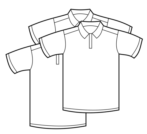 Polo Shirts Coloring page