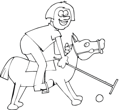 Pony and Boy  Coloring page