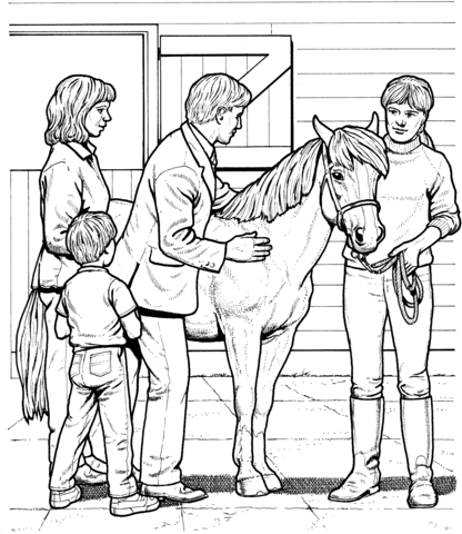 Pony Horse Coloring page