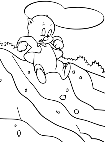 Porky Pig Coloring page