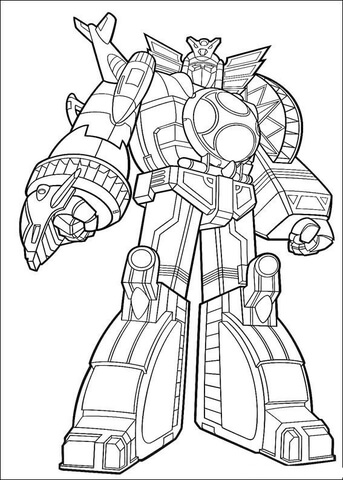 Power Ranger Megazord Coloring page