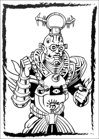 Power Ranger's Villain Coloring page