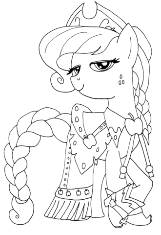 Princess Applejack Coloring page