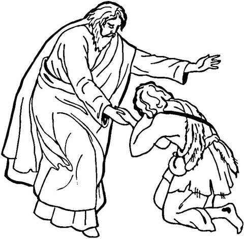 Prodigal Son Parable Coloring page