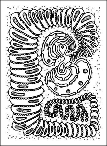 Psychedelic Pattern Coloring page