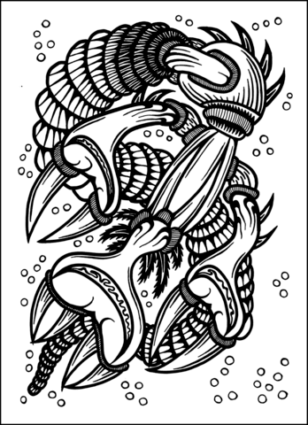 Psychedelic Pattern Coloring page