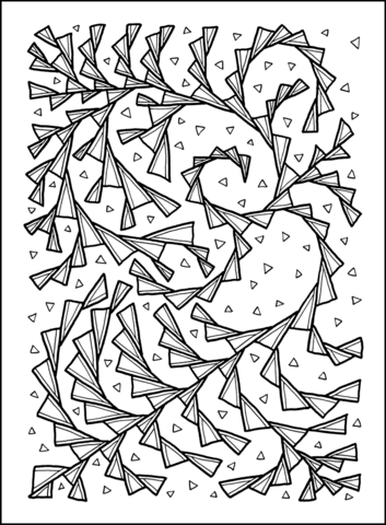 Psychedelic Pattern Coloring page