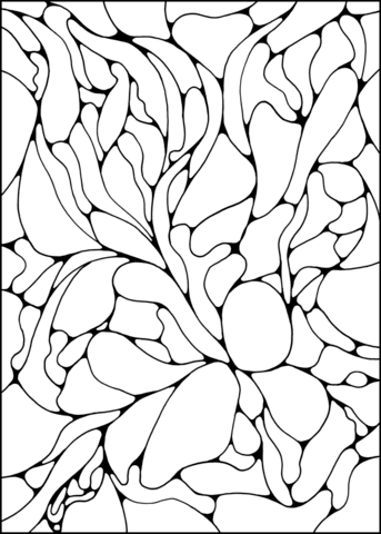 Psychedelic Pattern Coloring page