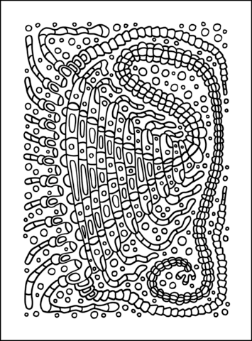 Psychedelic Pattern Coloring page