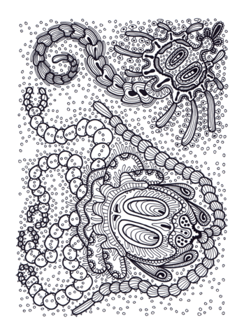 Psychedelic Pattern Coloring page