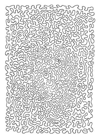 Psychedelic Pattern Coloring page