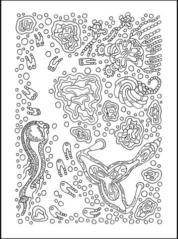 Psychedelic Pattern Coloring page