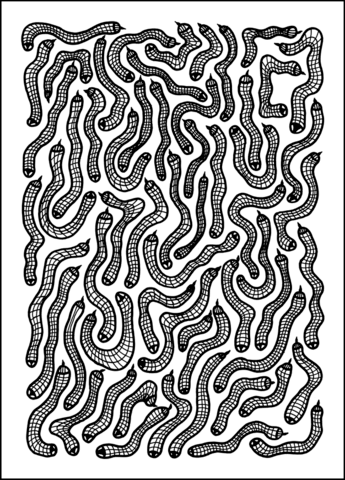 Psychedelic Pattern Coloring page