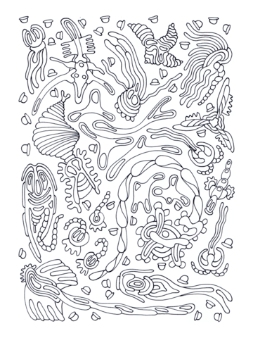 Psychedelic Pattern Coloring page