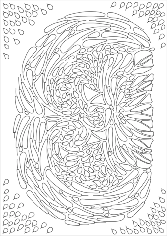 Psychedelic Pattern Coloring page