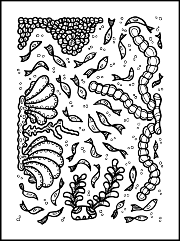 Psychedelic Pattern Coloring page