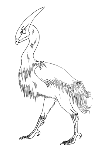 Pterox the Dinobird Coloring page