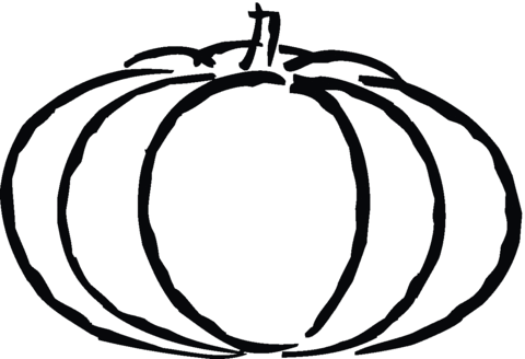 Pumpkin 13 Coloring page