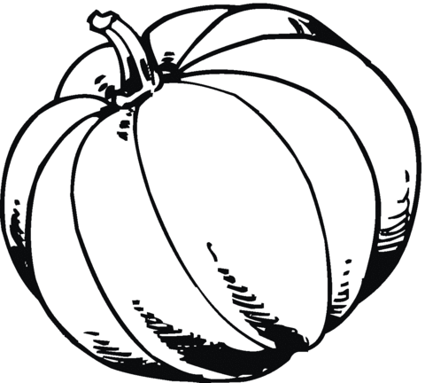 Pumpkin 5 Coloring page