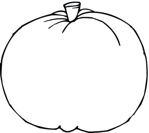 Blank Pumpkin Coloring page