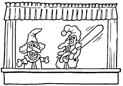 Puppets Coloring page