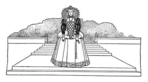 Queen Elizabeth  Coloring page