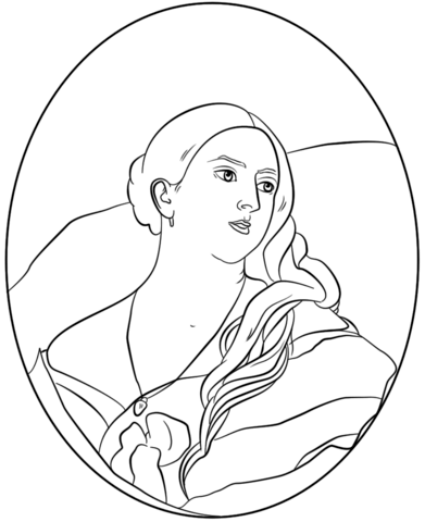 Queen Victoria Coloring page