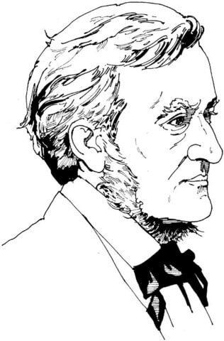 Richard Wagner  Coloring page