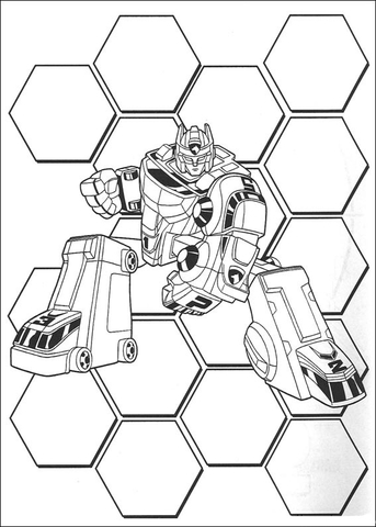 Ranger Transformer Coloring page