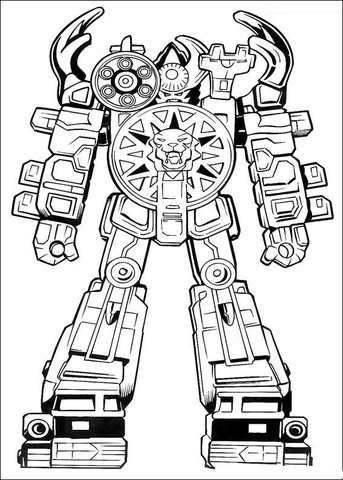 Robot Ranger  Coloring page