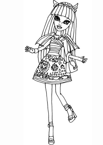 Rochelle Doll Coloring page