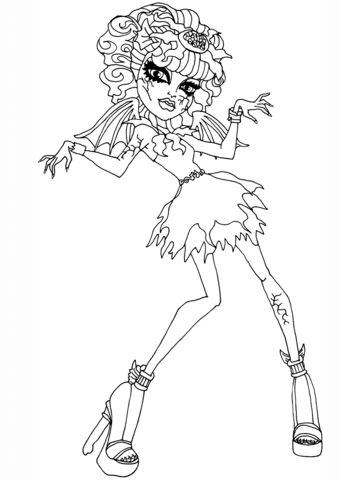 Rochelle Goyle Zombie Dance Coloring page