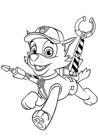 Rocky with Claws Coloring page