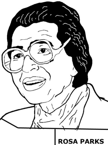 Rosa Parks  Coloring page