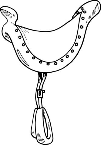 Saddle Coloring page