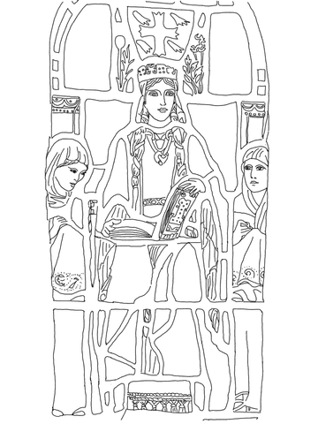 Saint Margaret of Scotland Coloring page