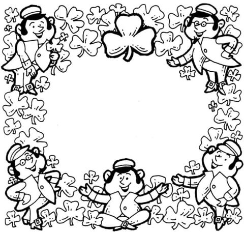 Saint Patrick Ornament Coloring page