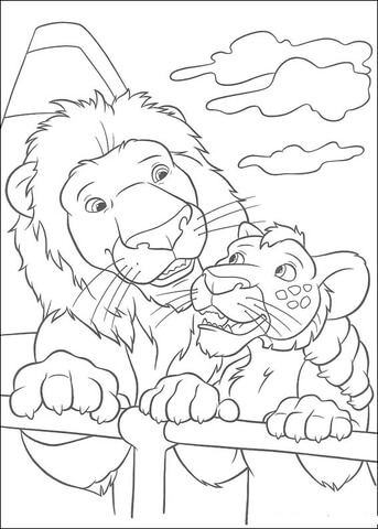 Samson And Ryan The Lions  Coloring page