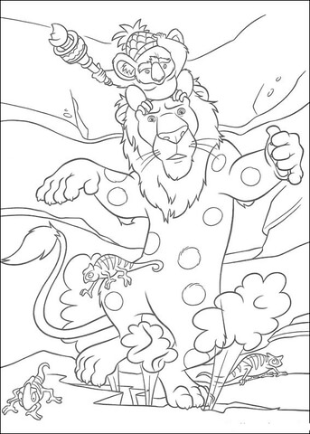 Samson, Cloak Camo And Nigel  Coloring page