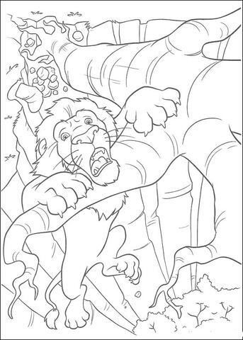 Samson Will Fall Down  Coloring page