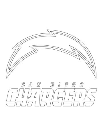 San Diego Chargers Logo  Coloring page