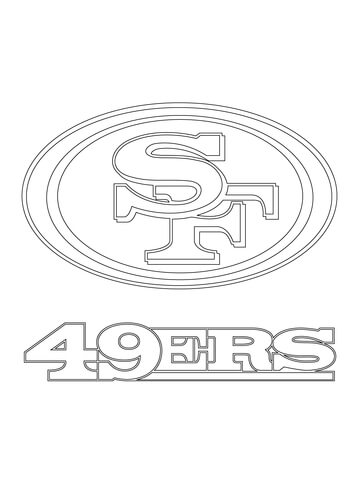 San Francisco 49ers Logo  Coloring page