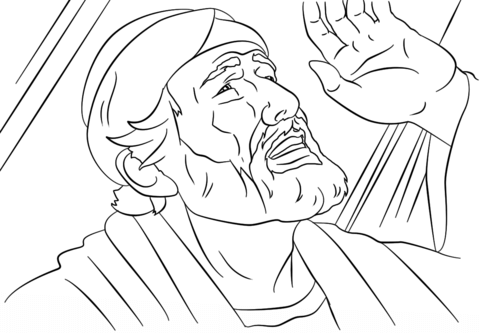 Saul to Paul Conversion Coloring page